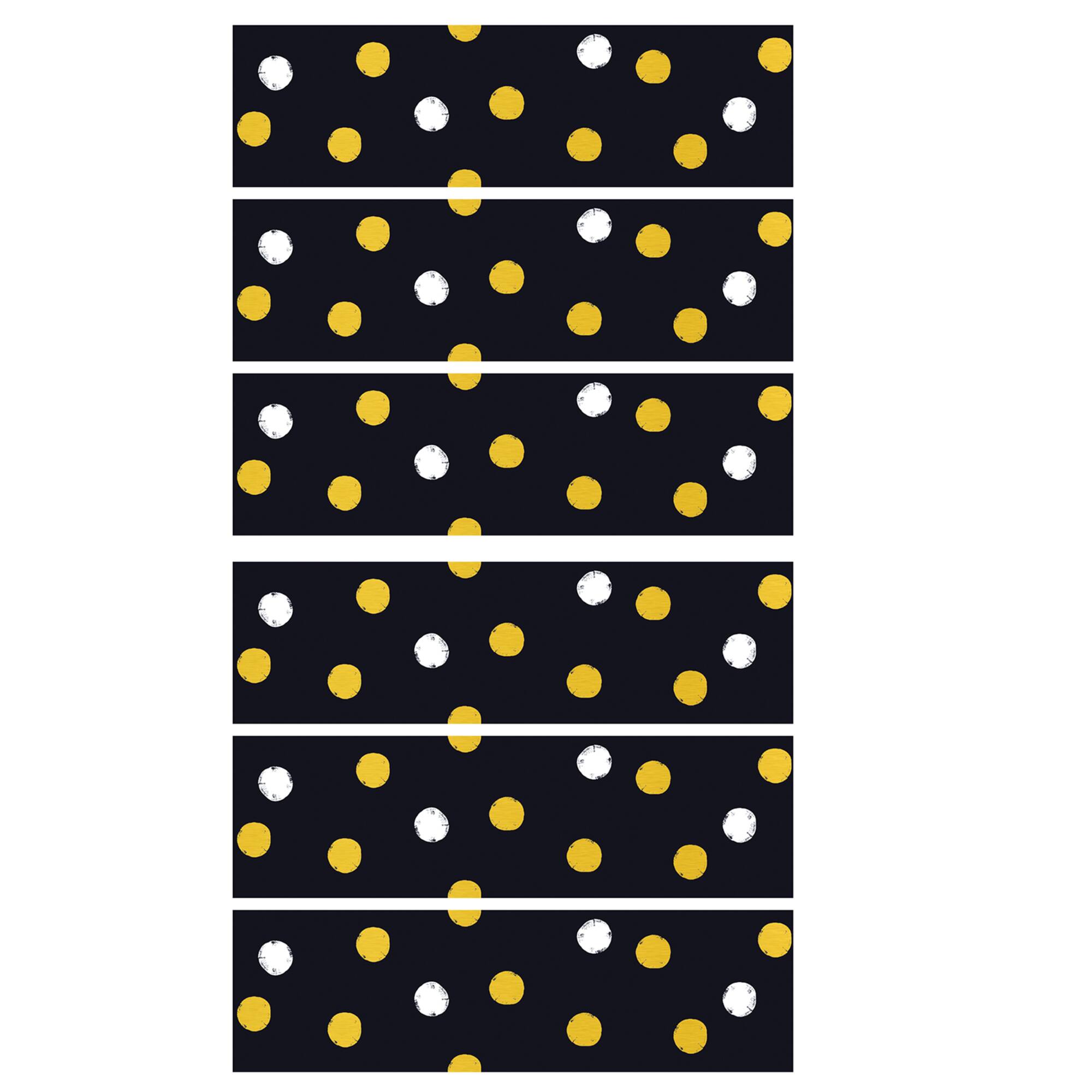 Trend I Heart Metal Bolder Dots Borders, 35.75ft.